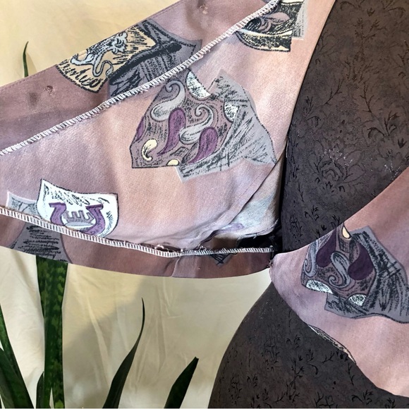 Vintage 1980s/90s Abstract Print Handmade Skirt Set - Picture 6 of 13